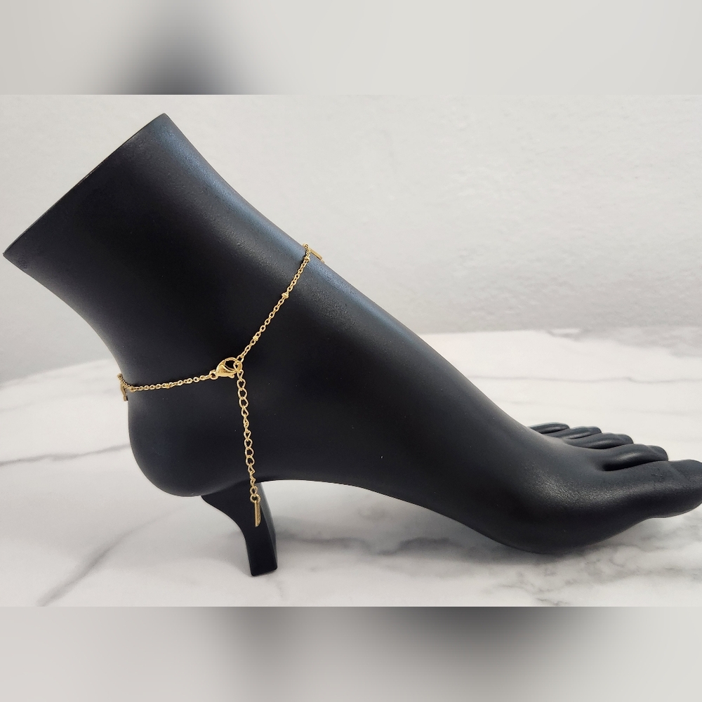 Gold Musical Note Anklet Dainty Music Charm Ankle Bracelet Boho Beach New - Picture 7 of 12